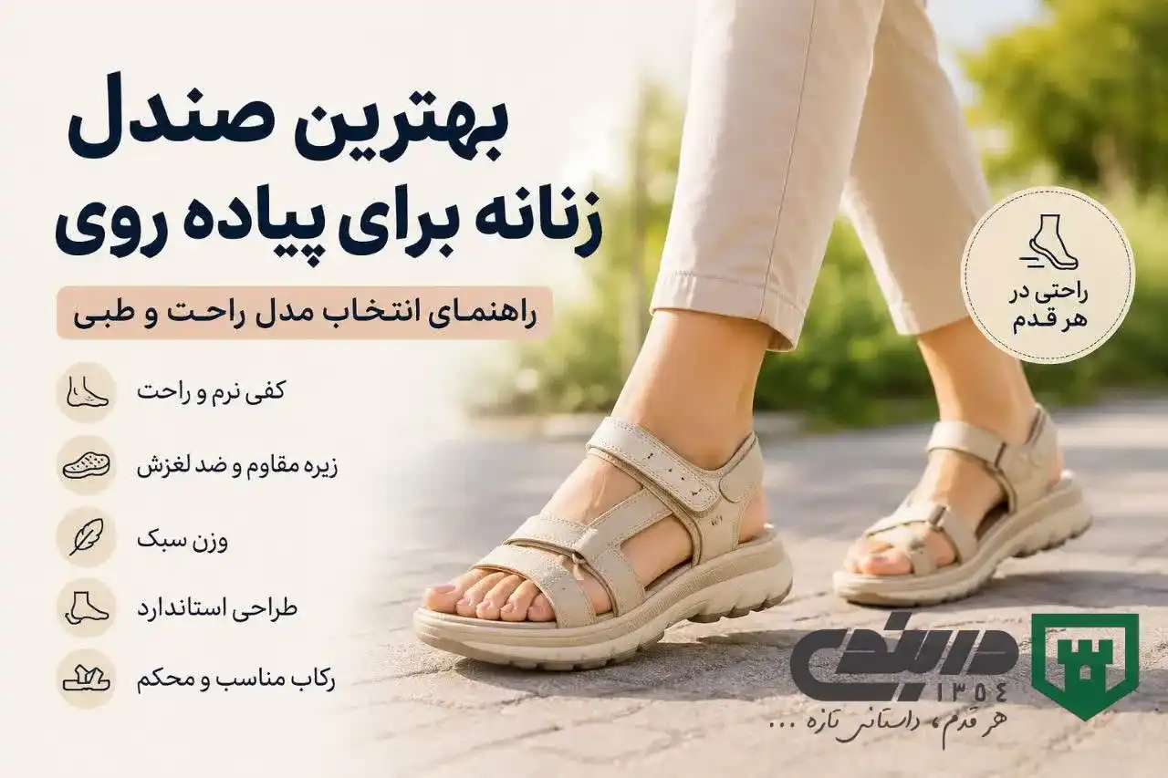 بهترین صندل زنانه برای پیاده روی - فروشگاه دربندی