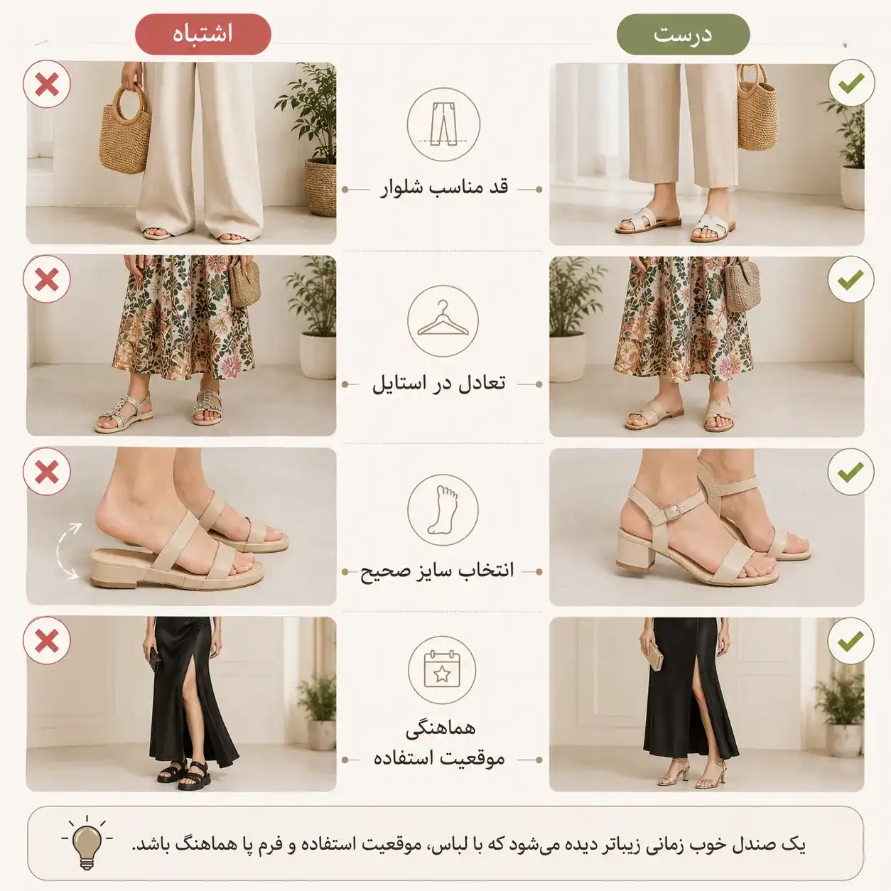 اشتباهات رایج در ست کردن صندل