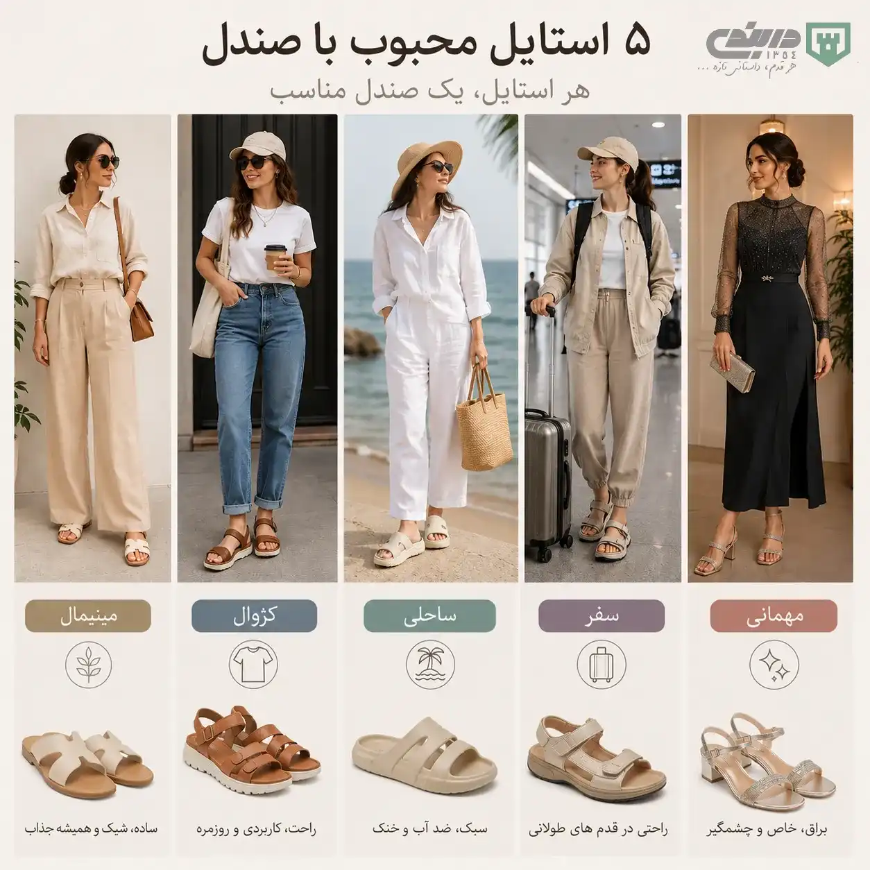 ۵ استایل محبوب با صندل